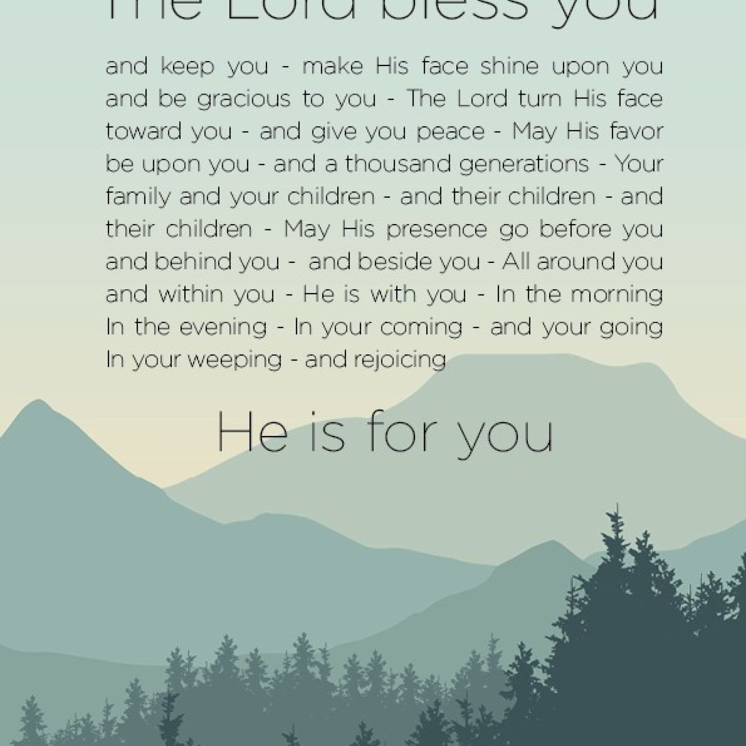 Interieurbord 'The Blessings' - MA26135 -  Interieurborden bij MajesticAlly