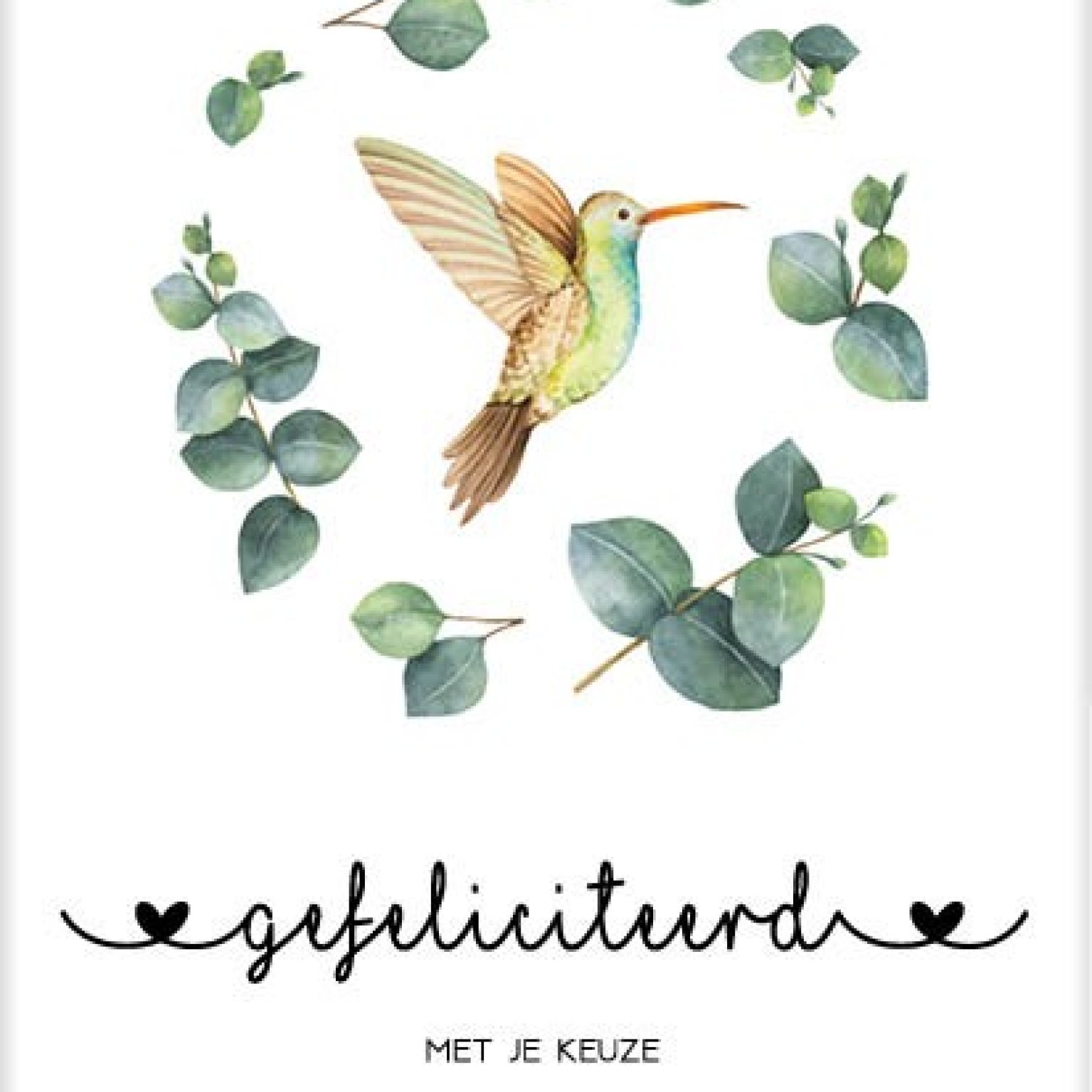 Kaart 'Gefeliciteerd met je keuze' - MA31052 -  Bloom bij MajesticAlly