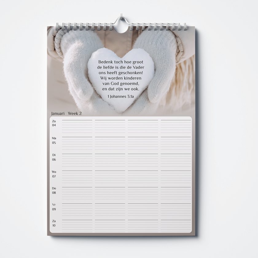 Weekplanner Landelijk MA 2026 Januari b0509e19