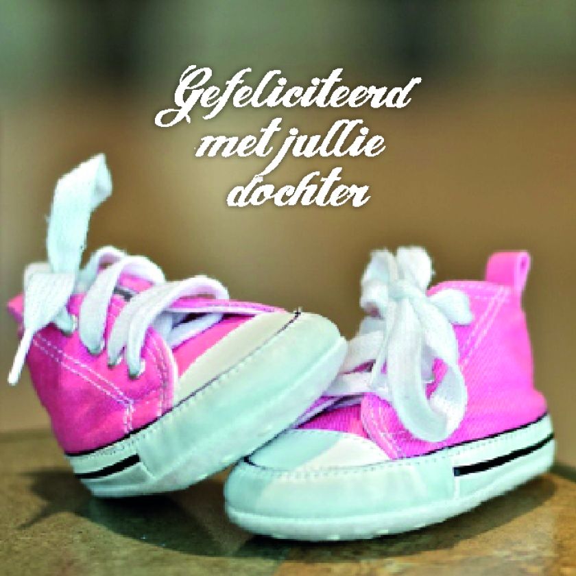 Kaart 'Dochter - schoentjes' - MA12024 -  Lifestyle bij MajesticAlly