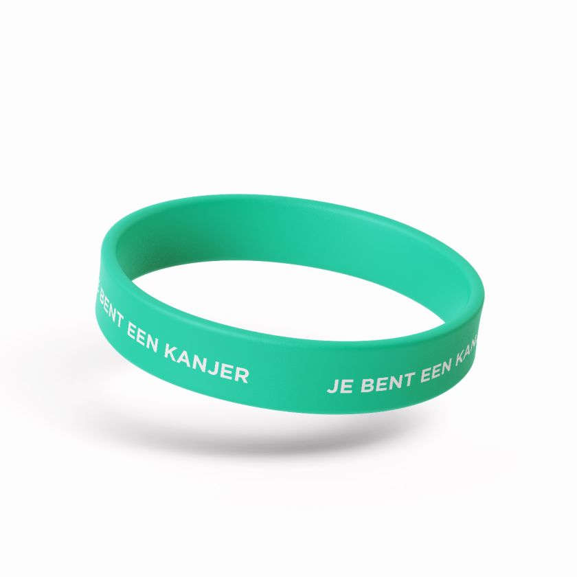 Siliconen MA kind bandje aqua Je bent een kanjer 2024 bc42023d