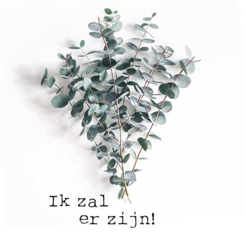 Wandbord 30x30 'Ik zal er zijn' - MA20195 -  Wandborden 30x30 bij MajesticAlly