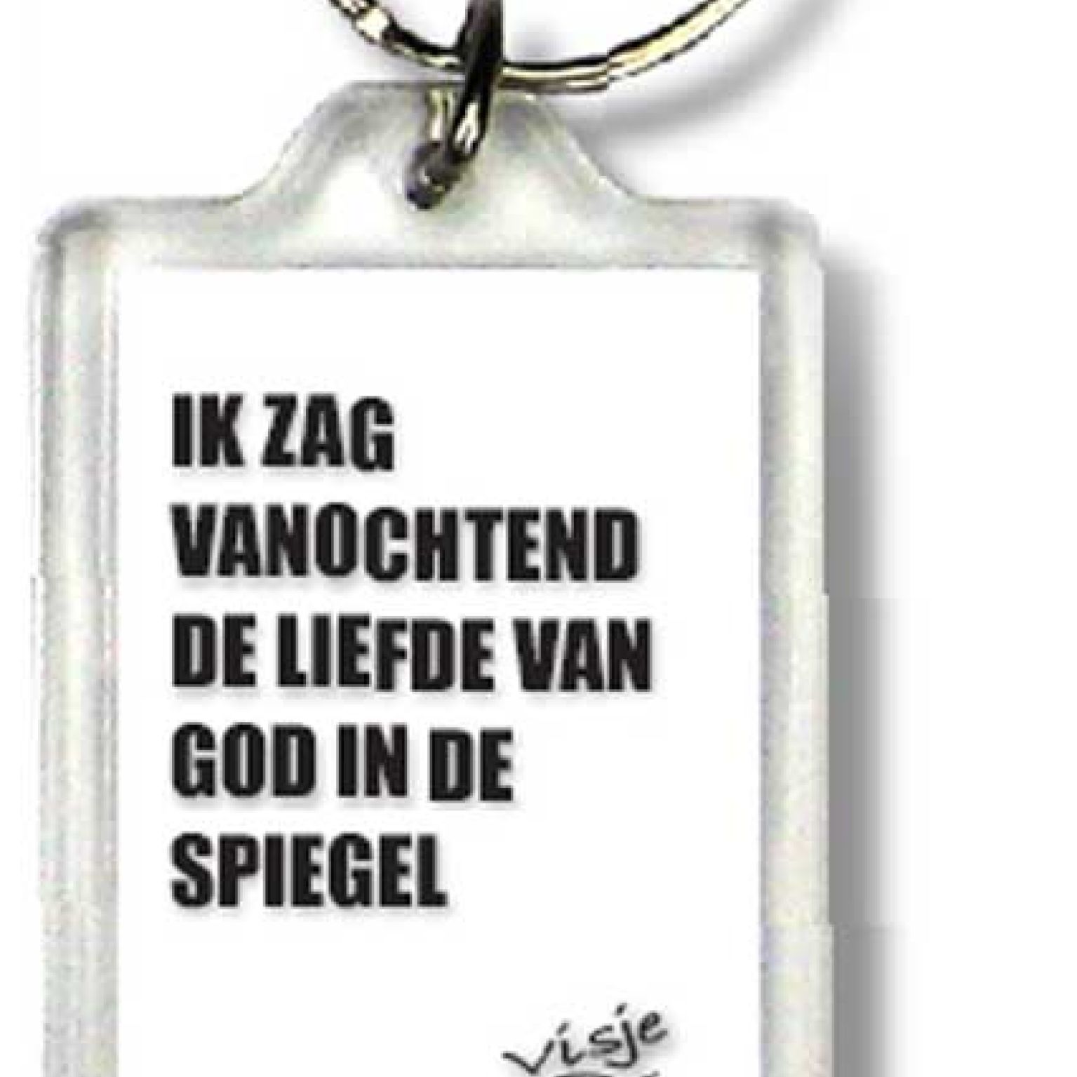 Sleutelhanger ik zag vanochtend de liefd - 44377 -  Visje Sleutelhangers bij MajesticAlly