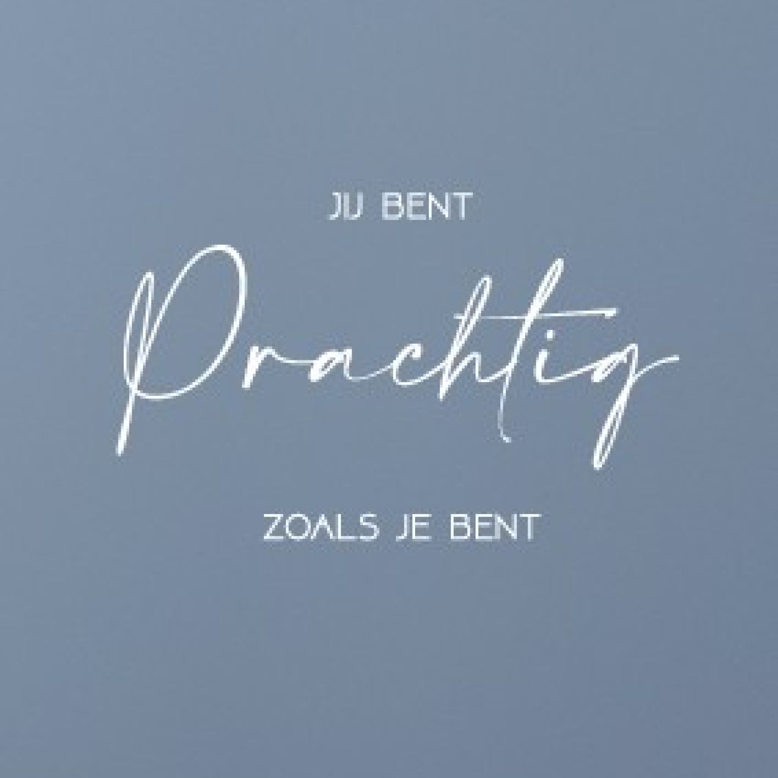 Minikaart 'Jij bent prachtig' - 552619MK -  Liefde & Vriendschap