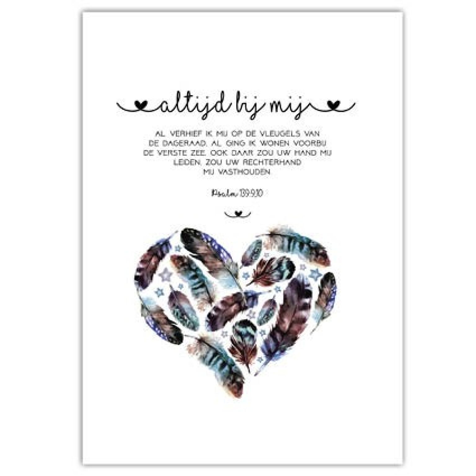 Poster A4 'Altijd bij mij' - MA33013 -  Posters A4 bij MajesticAlly