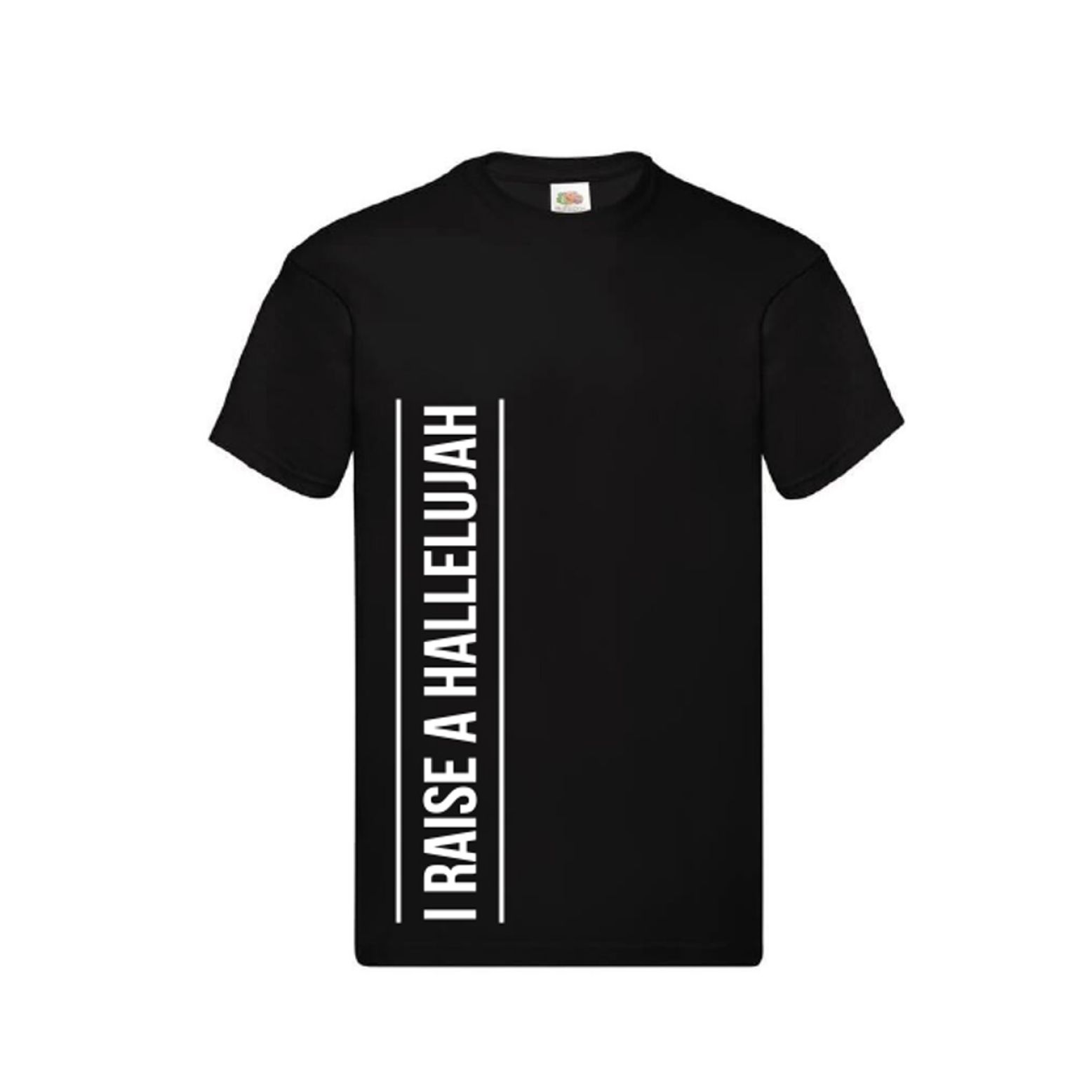 Zwart T-shirt I raise a Hallelujah