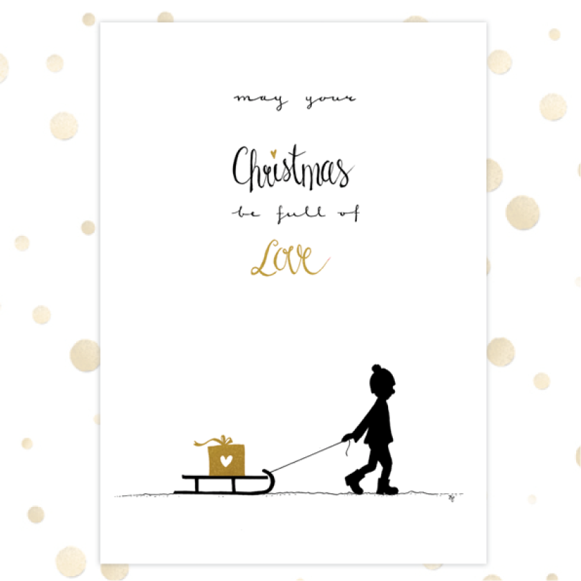 Voordeelpakje kerstkaarten  'Golden Blessings 1' - 6 stuks - MA36196 -  Voordeelpakjes kerst bij MajesticAlly