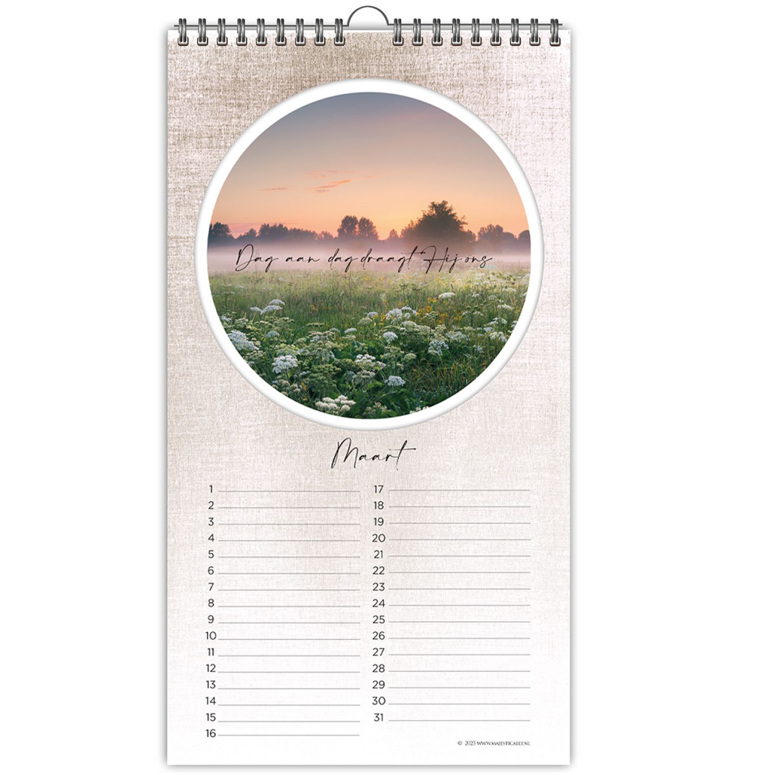4.Verjaardagskalender Nature Maart d10513f5