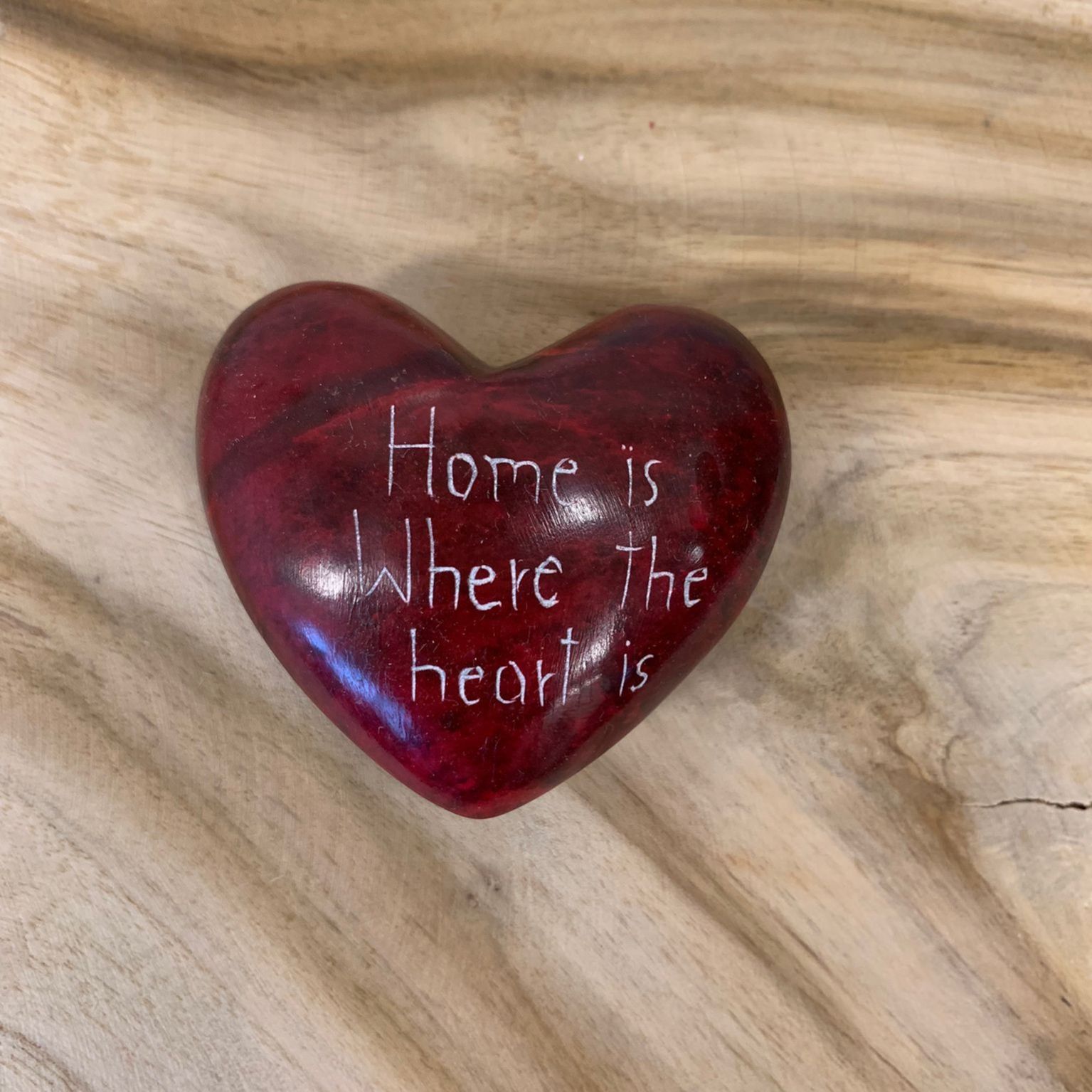 Home is where the heart is hart steen - 5500359485 -  Fairtrade bij MajesticAlly