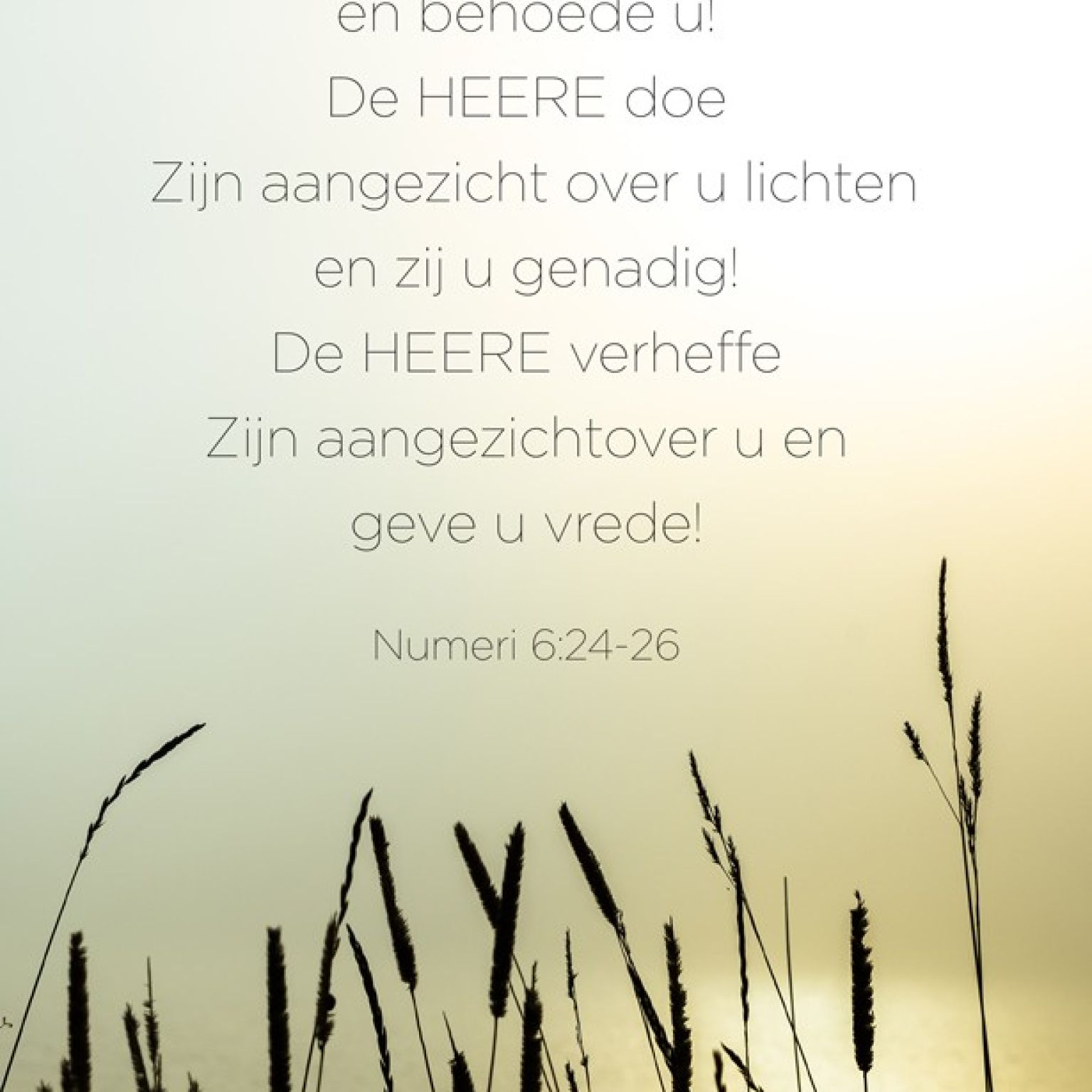 Poster A4  Zegenbede bijbeltekst - MA999999 -  Posters bij MajesticAlly