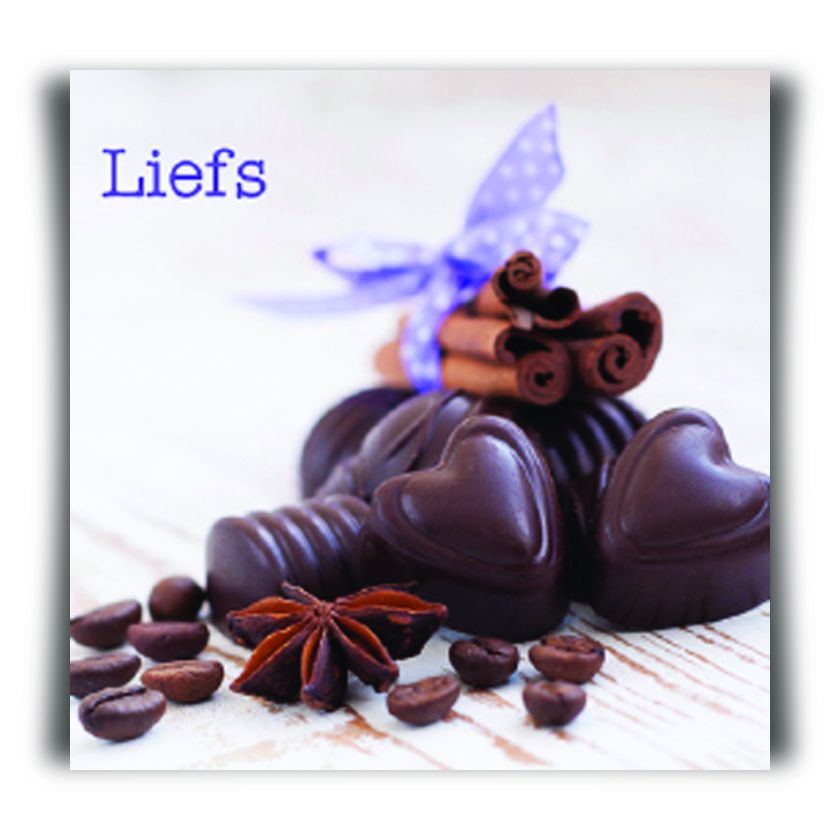 Kadokaartje x12 liefs chocola - MA12120xx -  Minikaartjes bij MajesticAlly