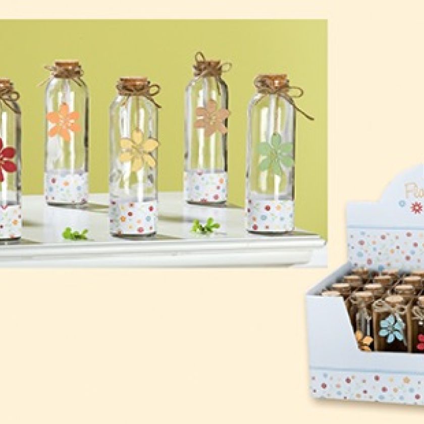 3x 'Message in a bottle' - flower - 4009079411652 -  Fairtrade bij MajesticAlly