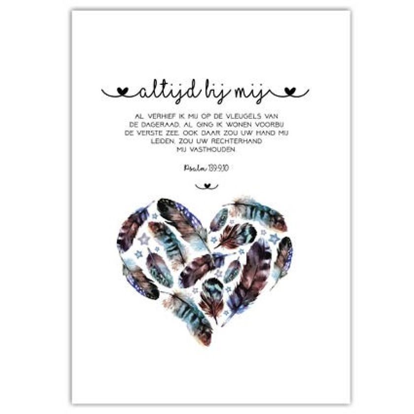 Poster A4 'Altijd bij mij' - MA33013 -  Posters A4 bij MajesticAlly