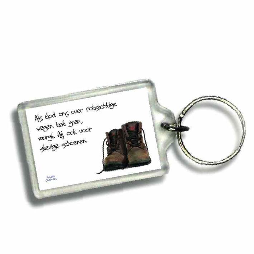 Sleutelhanger als God ons over rotsachti - 46624 -  Gospel Oneliner bij MajesticAlly
