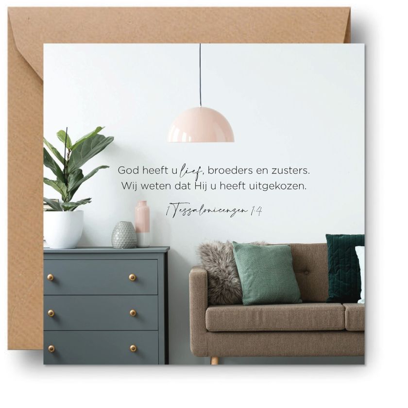 Interieurcadeau 'God heeft u lief' - MA39705 -  Cadeauborden bij MajesticAlly