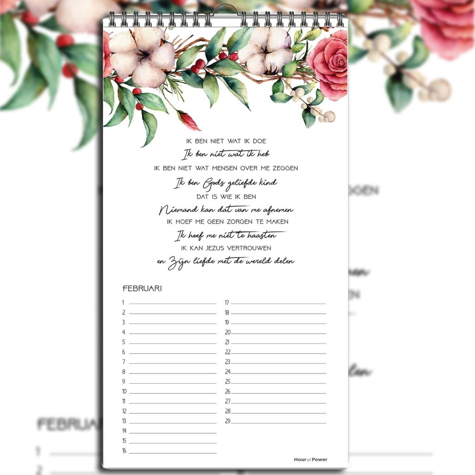 Verjaardagskalender Hour of Power - 9789078893776 -  Verjaardagskalenders bij MajesticAlly