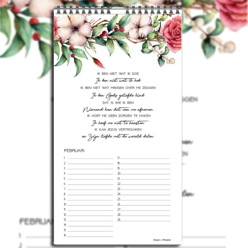 Verjaardagskalender Hour of Power - 9789078893776 -  Verjaardagskalenders bij MajesticAlly