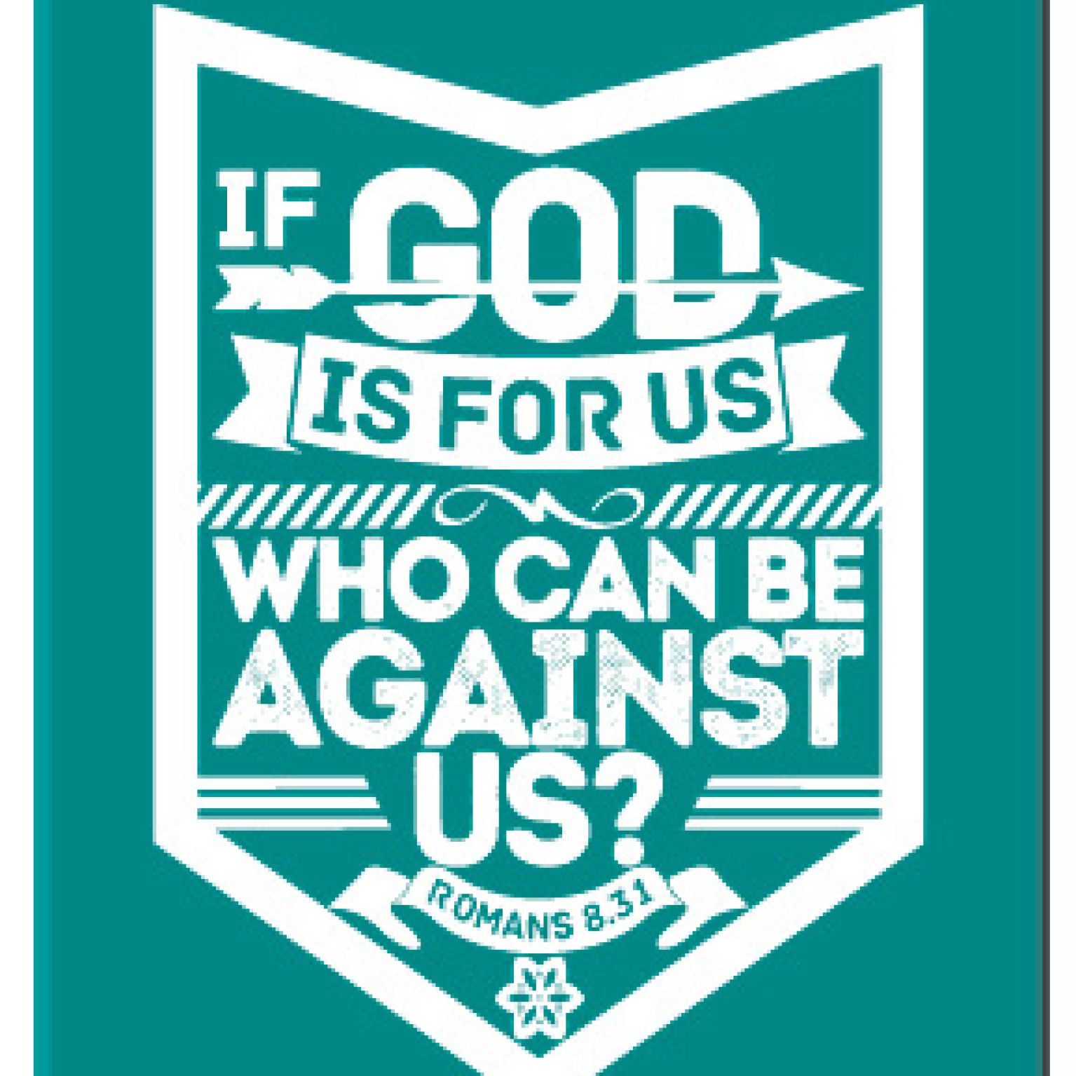 Kadobord if God is for us - MA23317 -  Cadeauborden A4 bij MajesticAlly