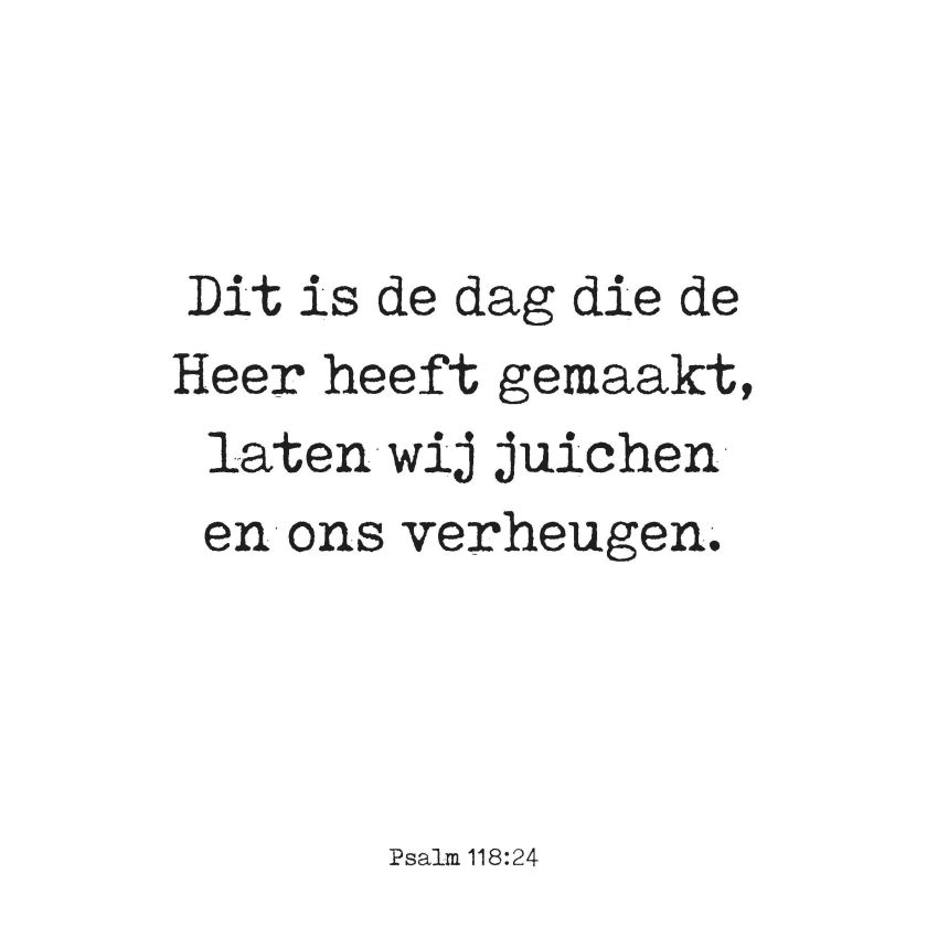 Collage Deco 'Psalm 118' - 14x14 cm - MA39130 -  Wanddeco bij MajesticAlly