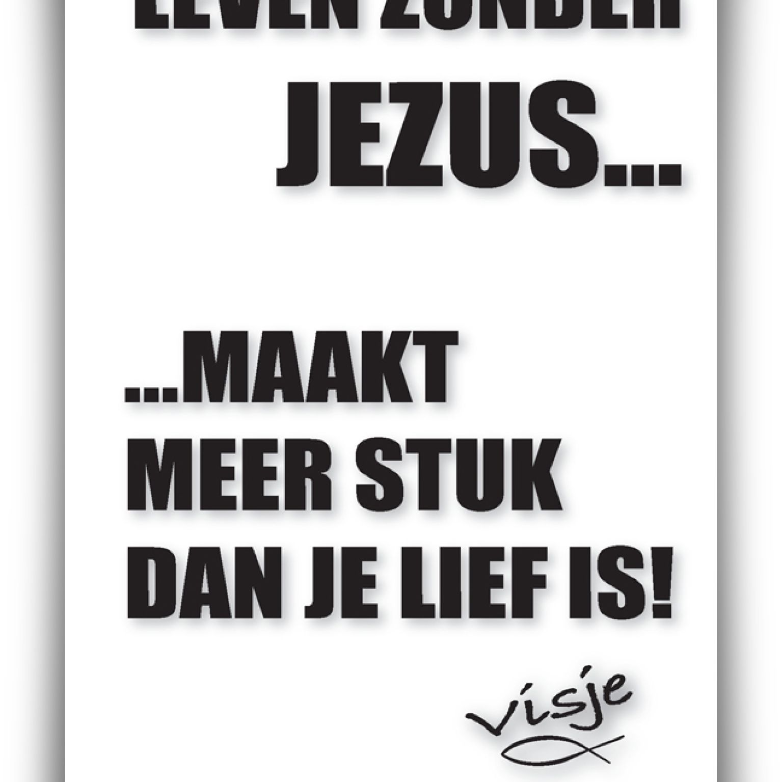 * Evangelisatie voordeelpakket 240 Visje minikaarten - 46000 -  Voordeelpakjes bij MajesticAlly