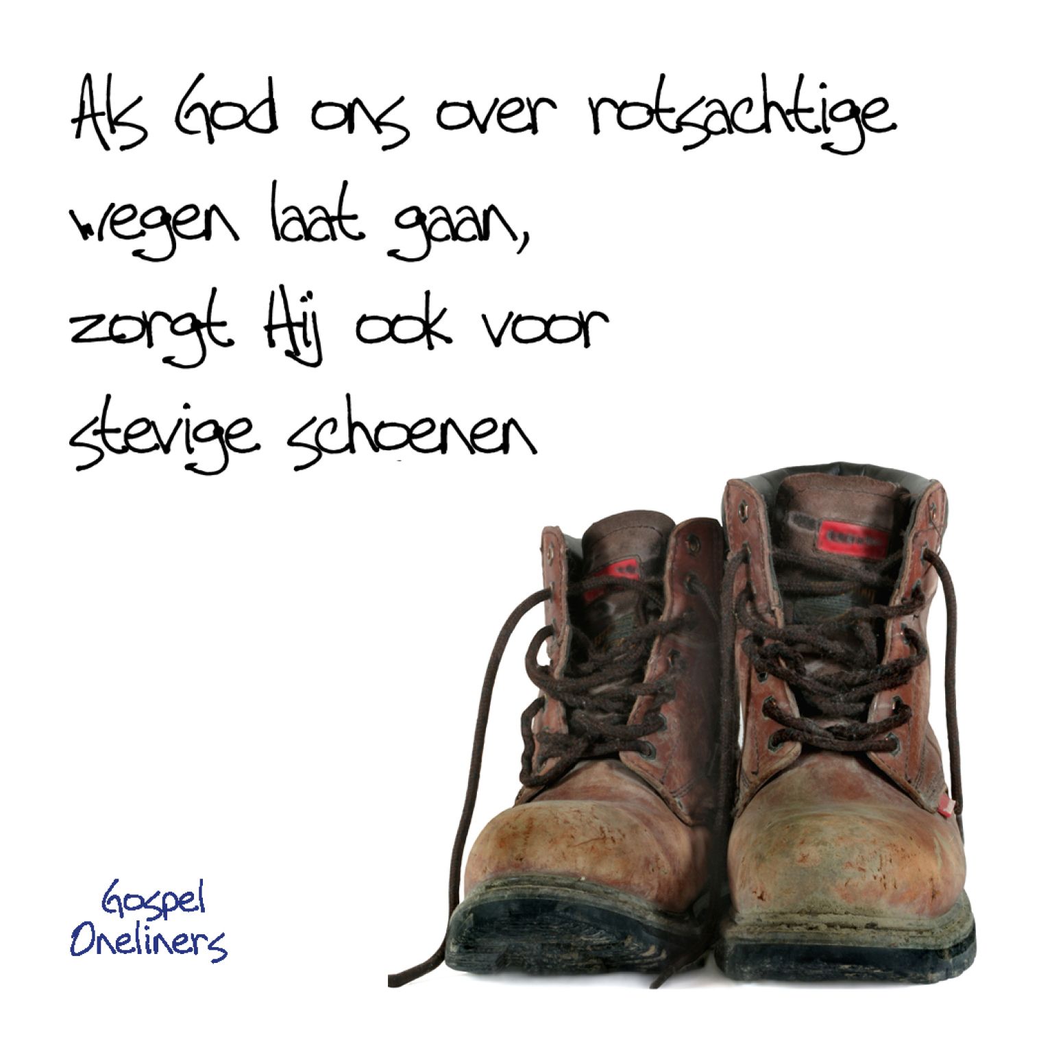 Choice kaartje als God ons over rotsacht - MA10102 -  Minikaartjes - vierkant bij MajesticAlly