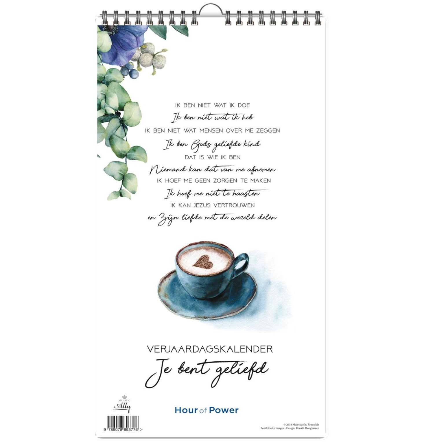 Verjaardagskalender Hour of Power - 9789078893776 -  Verjaardagskalenders bij MajesticAlly