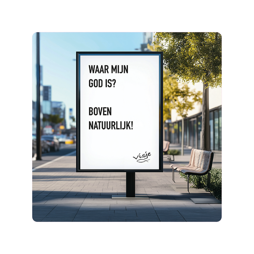 V16005 Visje Cadeaubordjes 15x15 God Bovennatuurlijk fb47e801