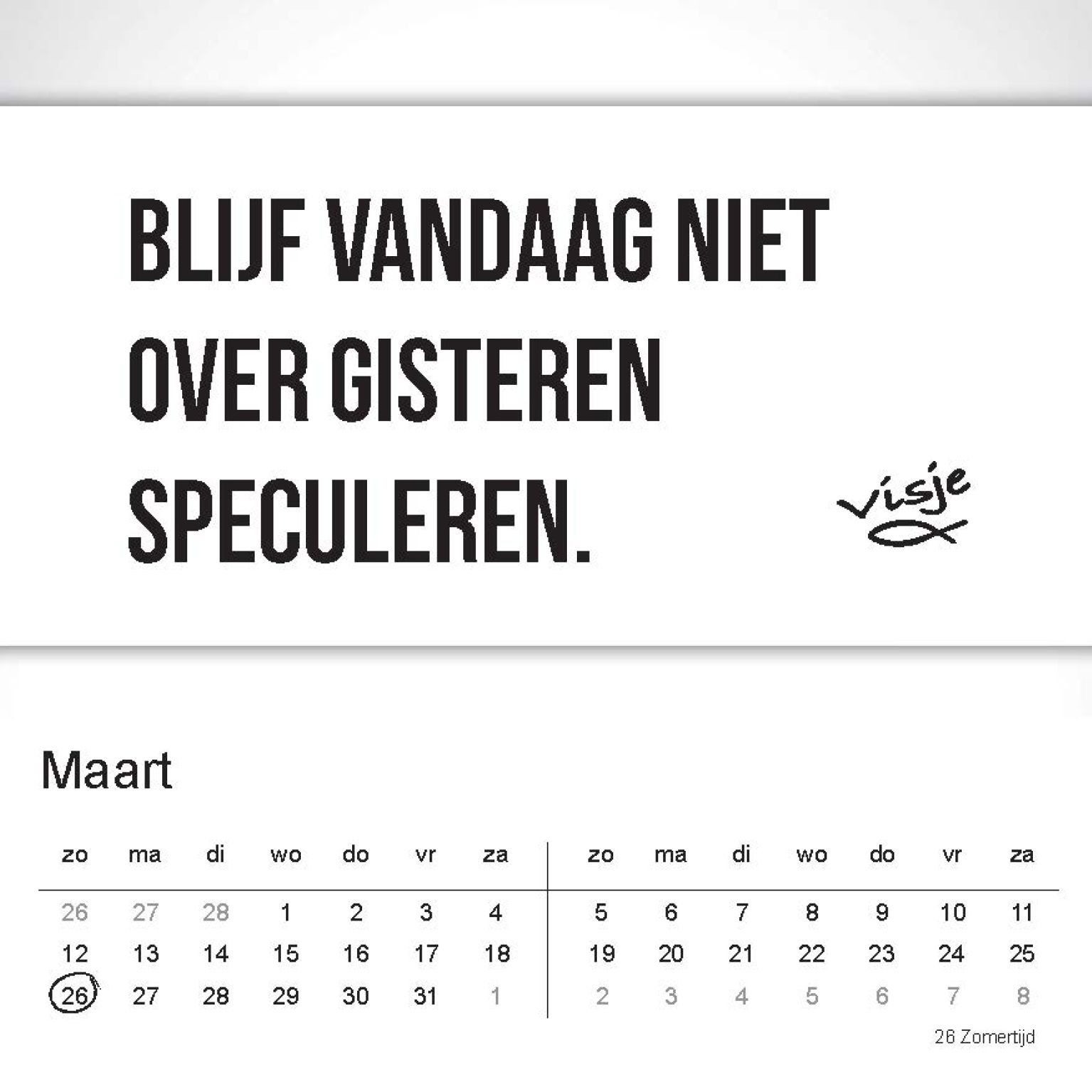 Burokalender visje 2017 - MA22001 -  Kalenders & agenda's bij MajesticAlly