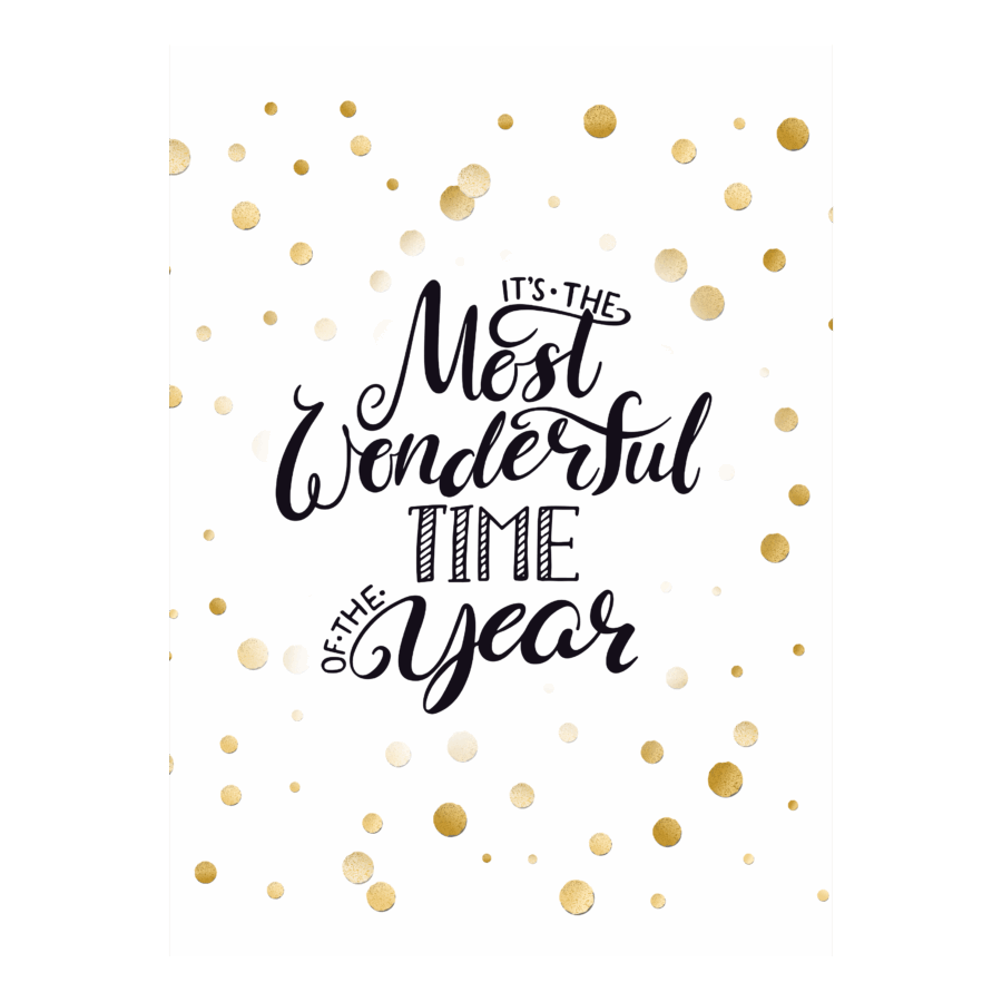 Kerstkaart 'Most wonderful time' - Beautiful Day