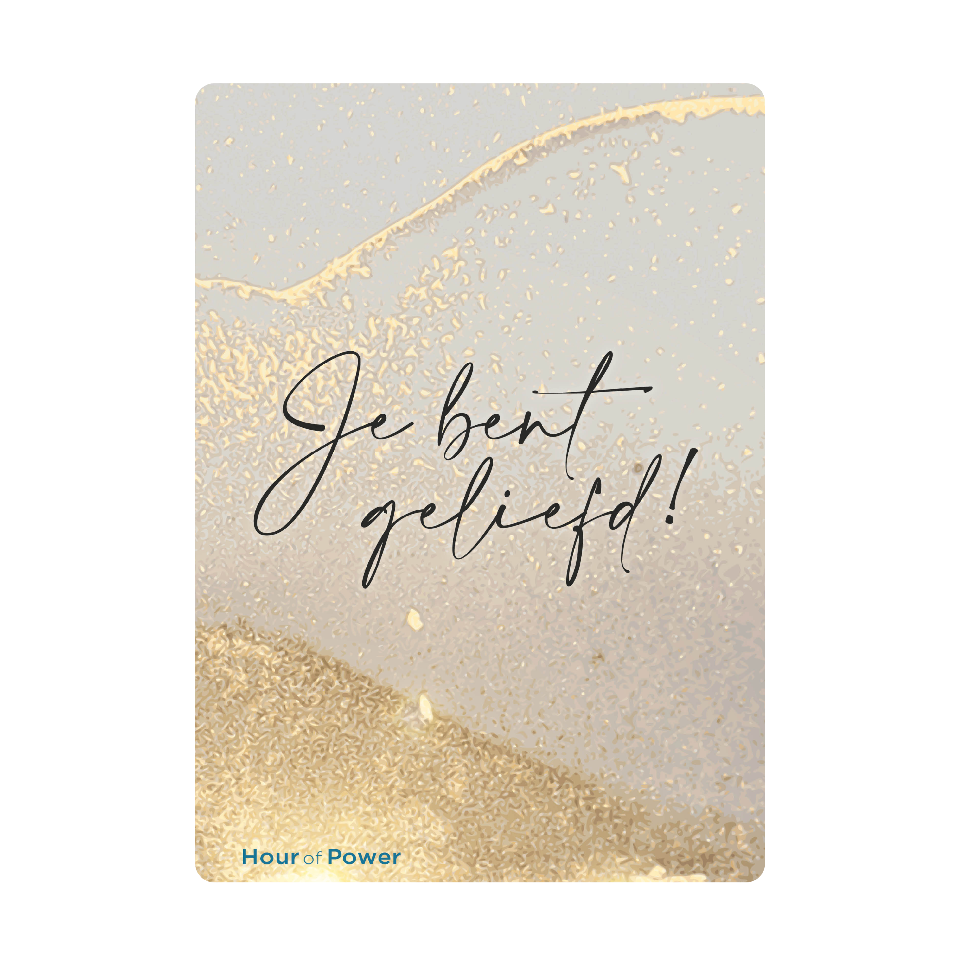 Interieurbord 'Je bent geliefd' - goud