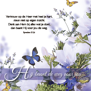 Cadeaukaartje x12 Hij baant de weg voor jou