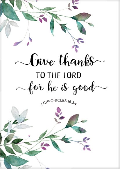Poster 50x70 give thanks - MA33201 -  Posters XL  bij MajesticAlly