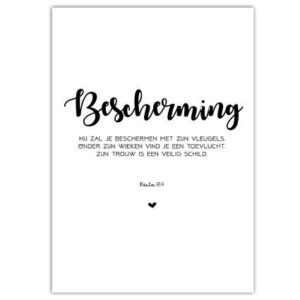 Poster A4 'Bescherming' - MA33008 -  Posters A4 bij MajesticAlly