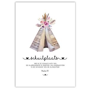 Poster A4  'Schuilplaats' - MA33017 -  Posters A4 bij MajesticAlly