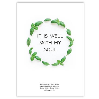 Poster A4  'It is well' - MA33016 -  Posters A4 bij MajesticAlly