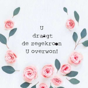 Cadeaubordje U overwon - MA17650 -  Cadeaubordjes klein bij MajesticAlly