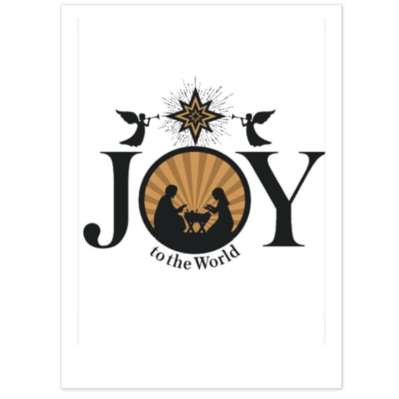 Kerstkaart 'Joy' - MA26217 -  Christelijke kerstkaarten bij MajesticAlly
