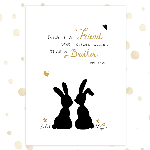 Poster A4 'There is a Friend' - MA36210 -  Posters A4 bij MajesticAlly