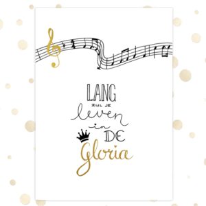 Kaart 'Lang zul je leven' - MA36010 -  Golden Blessings bij MajesticAlly