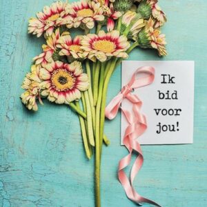 Voordeelkaart 'Ik bid voor jou - bloemen' - MA38023 -  Voordeelkaarten christelijk bij MajesticAlly