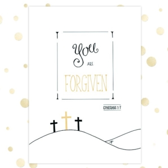 Kaart 'You are forgiven' - MA36066 -  Golden Blessings bij MajesticAlly