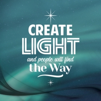 Kerstkaart 'Create light' - 454106 -  Kerst-Morgenster bij MajesticAlly
