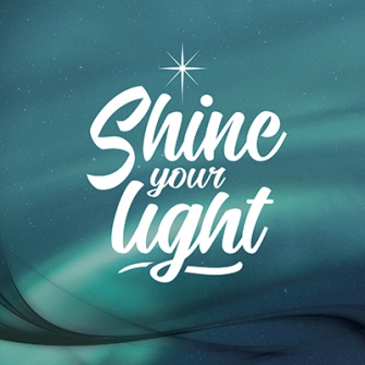 Kerstkaart 'Shine your light' - 454119 -  Kerst-Morgenster bij MajesticAlly