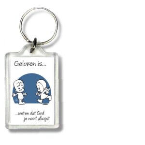 Sleutelhanger geloven is weten dat God - 47506 -  Geloven is... bij MajesticAlly