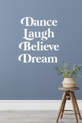 Kaart 'Dance Love Believe Dream' - 552631 -  Puur 2020 bij MajesticAlly