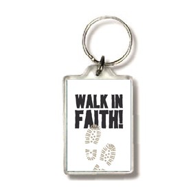 Sleutelhanger Walk in faith - 552537SL -  Cadeau's bij MajesticAlly