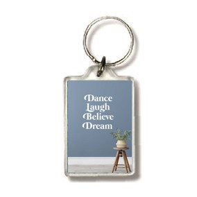 Sleutelhanger Dance love believe dream - 552631SL -  Puur / Serenity bij MajesticAlly