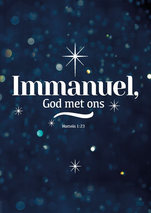 100x kerstkaart 'Immanuel' - MA26230-100x -  Grote pakketten  bij MajesticAlly