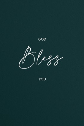 Minikaart 'God bless you' - 552599MK -  Minikaartjes bij MajesticAlly
