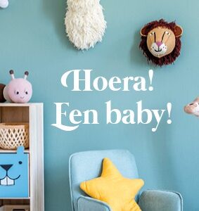Minikaart 'Hoera een baby' - 552614MK -  Minikaartjes